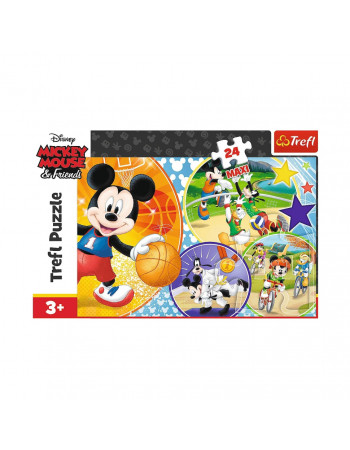 Детские пазлы МАХІ Disney 'Время для спорта' Trefl 14291 24 элемента