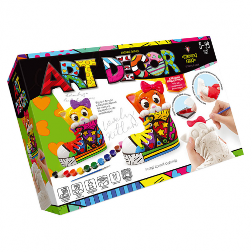 Креативное творчество 'ART DECOR' укр. ARTD-01 фигурка с гипса Котенок