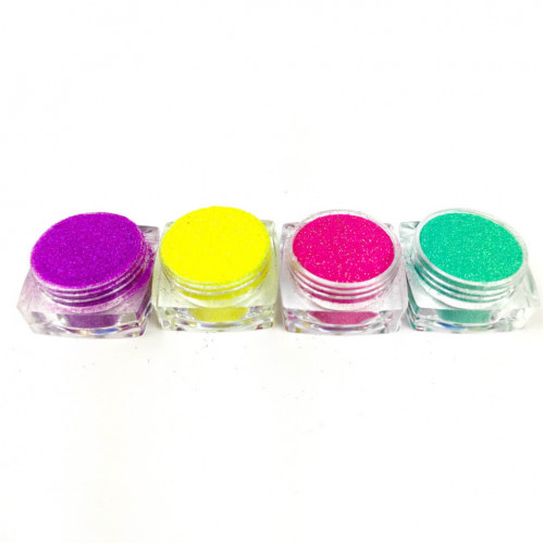 Набор глиттера для био-тату «Радужный №5» glitter-set-4x-5, 4 цвета