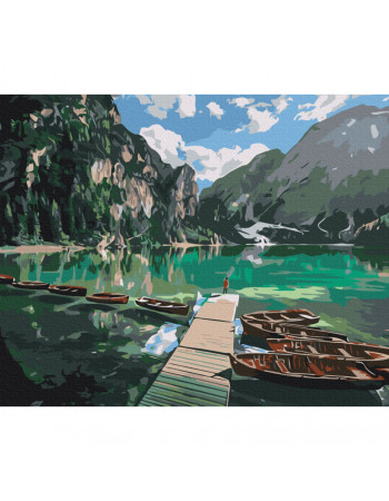 Картина по номерам 'Доломитовые Альпы' © Roksolana Baran Brushme BS53777 40x50 см
