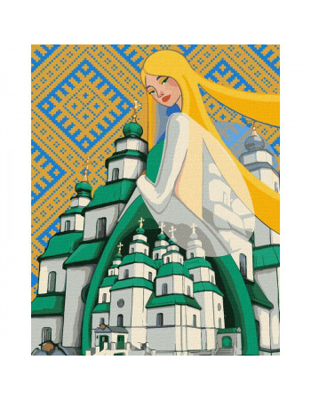 Картина по номерам 'Берегиня Свято-Троицкого Собора' ©mosyakart Идейка KHO2604 40х50 см