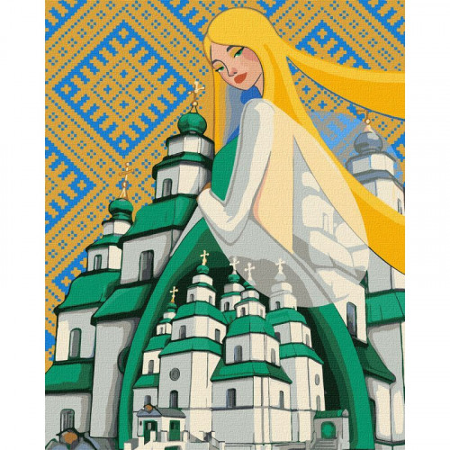 Картина по номерам 'Берегиня Свято-Троицкого Собора' ©mosyakart Идейка KHO2604 40х50 см