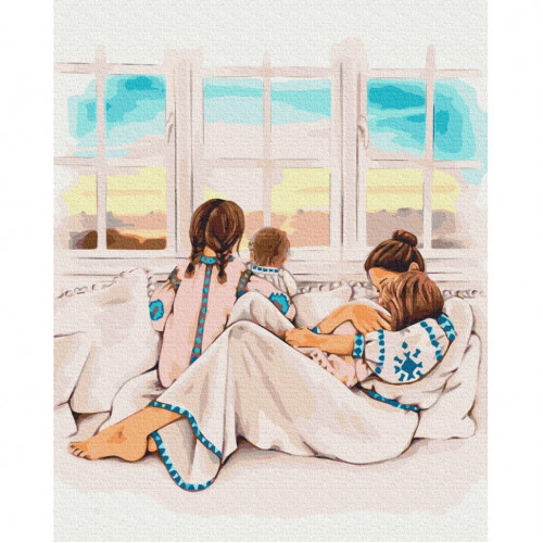 Картина по номерам 'Материнское тепло' © Алла Березовская Brushme BS53276 40х50 см