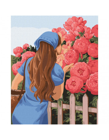Картина по номерам 'Ароматные пионы' ©Kira Corporal Идейка KHO4991 40х50 см