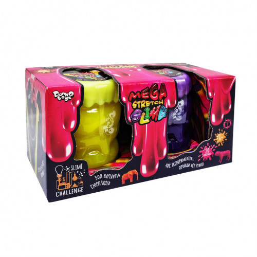 Вязкая масса 'Mega Stretch Slime' SLM-11-02U 2 банки Вид 1