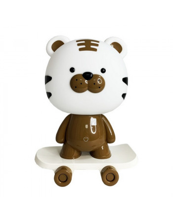 Ночник детский «Тигр на скейте» MGZ-1408(Brown) сетевой, питание от USB