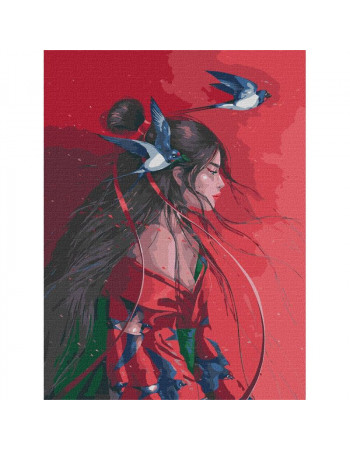 Картина по номерам 'Небесная принцесса' ©lesya_nedzelska_art Идейка KHO4953 40х50 см