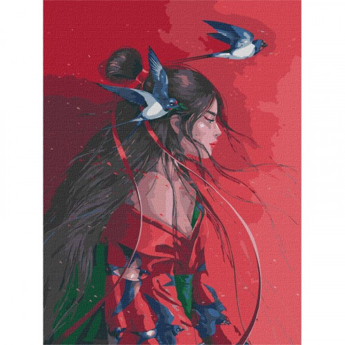 Картина по номерам 'Небесная принцесса' ©lesya_nedzelska_art Идейка KHO4953 40х50 см