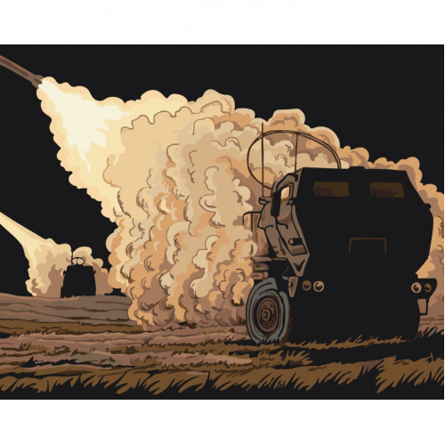 Картина по номерам 'Оборона Украины' Bambi 10594-NN 40х50 см