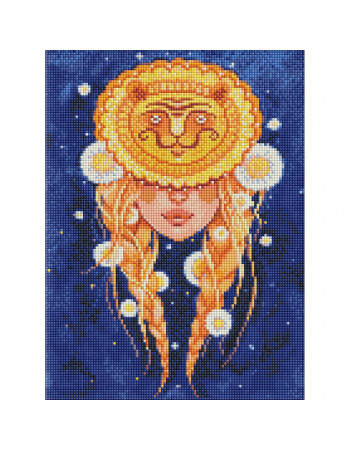 Алмазная мозаика 'Лев' ©lesya_nedzelska_art AMO7566 Идейка 30х40 см