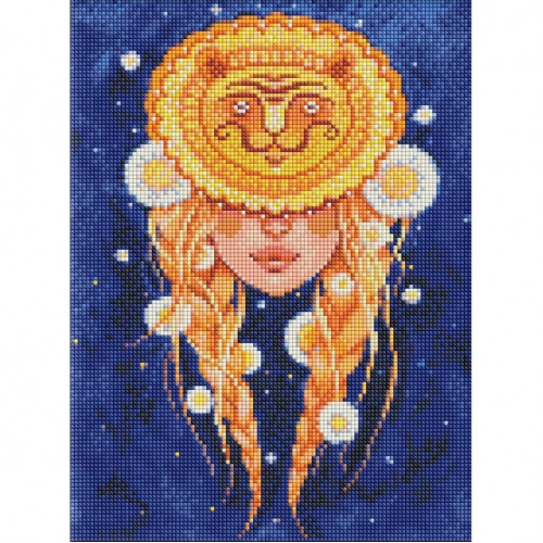 Алмазная мозаика 'Лев' ©lesya_nedzelska_art AMO7566 Идейка 30х40 см