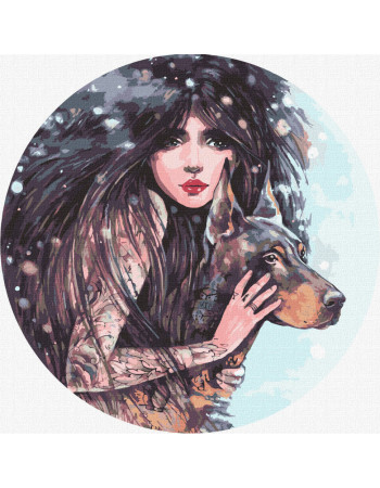 Картина по номерам 'Дикая воля' ©lesya_nedzelska_art Идейка KHO4937 40х40 см