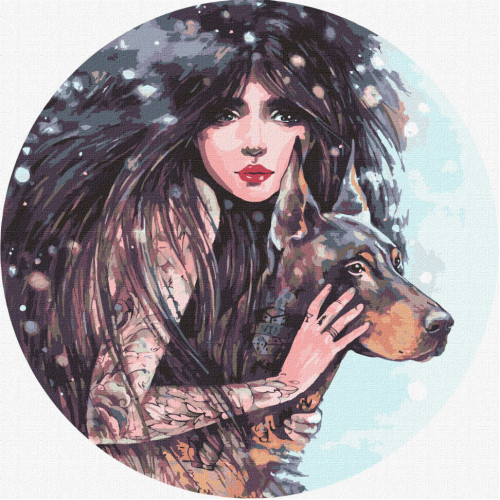 Картина по номерам 'Дикая воля' ©lesya_nedzelska_art Идейка KHO4937 40х40 см