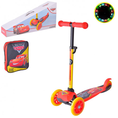Детский самокат 'Cars' Bambi LS2114 с рюкзачком 17х20 см