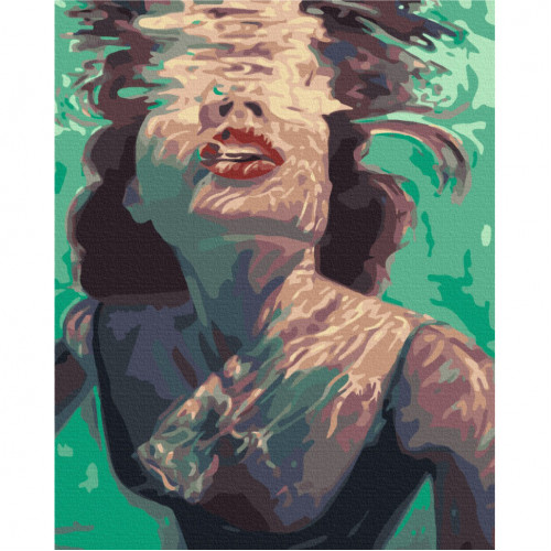 Картина по номерам 'Девушка под водой' Brushme BS38459 40x50 см