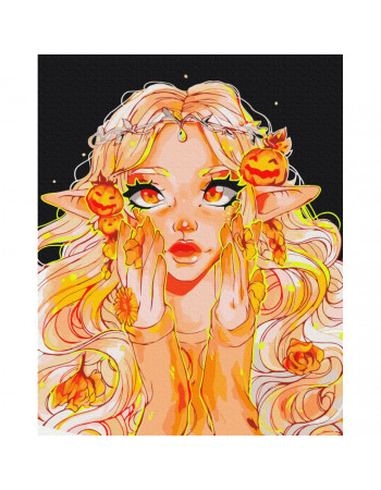 Картина по номерам 'Осенняя эльфийка' @nila_art_art BS53903, 40x50 см