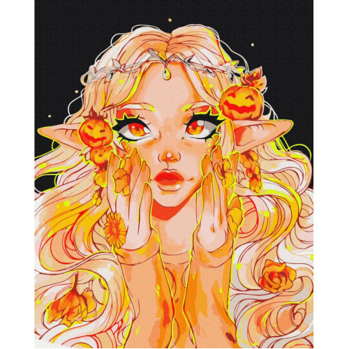 Картина по номерам 'Осенняя эльфийка' @nila_art_art BS53903, 40x50 см