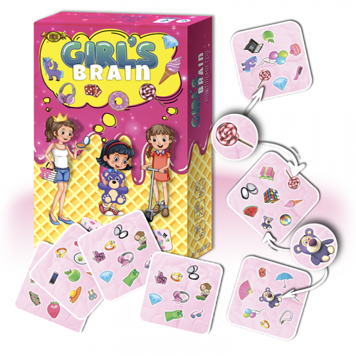 Настольная игра 'GIRL’S BRAIN' MKZ0807 правила на укр. и рус. языках
