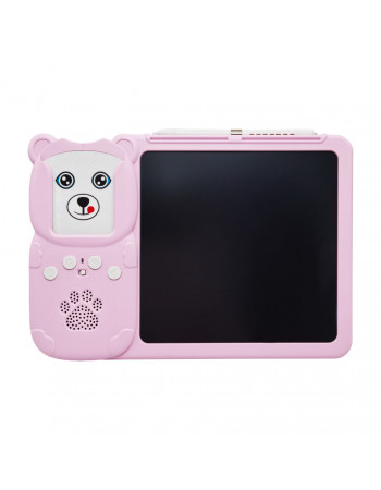 Планшет для рисования LCD Writing Tablet + озвученная азбука Монтессори Y5-2AB 255 карточек Розовый