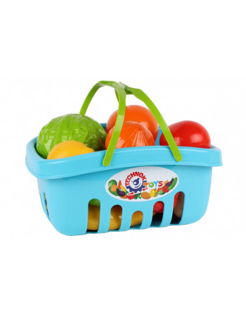 Игровой набор продуктов 5354TXK в корзинке Голубой