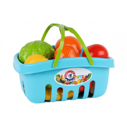 Игровой набор продуктов 5354TXK в корзинке Голубой