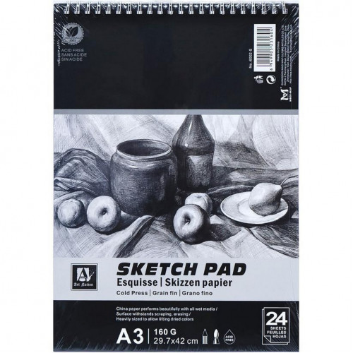 Альбом 'Sketch Pad' 6002-S, А3 24 листа 160 г/м²