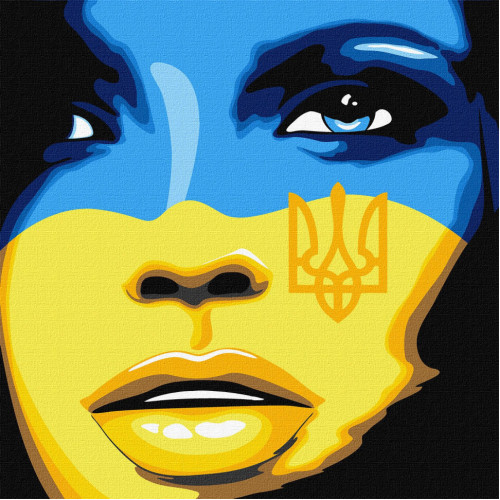 Картина по номерам 'Свободная Украина' Идейка KHO4865 40х40 см