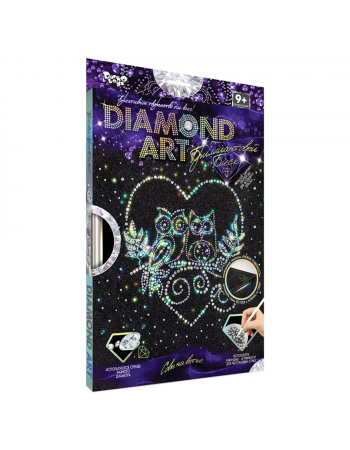 Комплект креативного творчества DAR-01 'DIAMOND ART' Совы на ветке