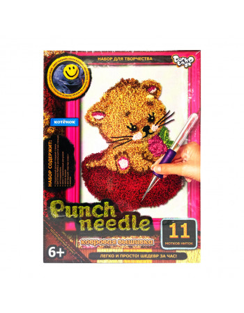 Набор для творчества 'Punch Needle: Котенок' PN-01-02 ковровая вышивка