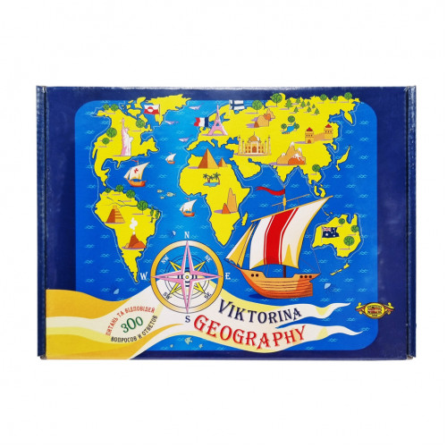 Игра 'Географическая викторина' Мастер MKL1004, 300 вопросов