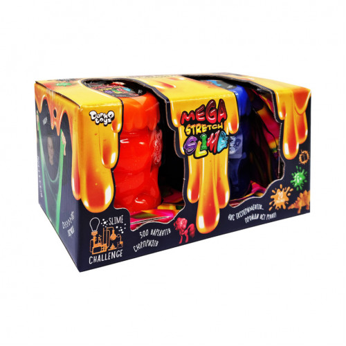 Вязкая масса 'Mega Stretch Slime' SLM-11-01U 2 банки Вид 1