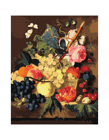 Картина по номерам 'Корзина с фруктами' ©Jan van Huysum Идейка KHO5663 40х50 см