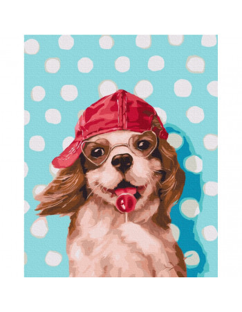 Картина по номерам 'Песик с леденцом' ©Lucia Heffernan BS53618, 40х50 см