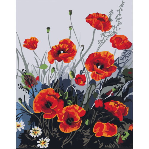 Картина по номерам. Art Craft 'Красочные маки' 40*50 см 13105-AC
