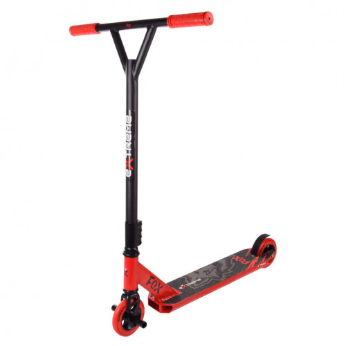 Самокат трюковый 2-х колёсный TR21005 (RL7T) Extreme Motion FOX, PU 110 мм Красный