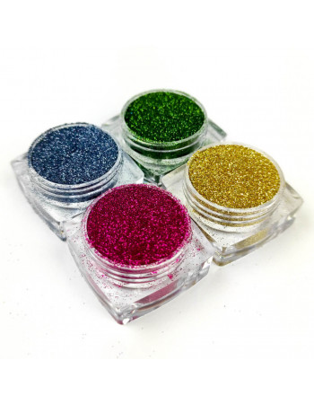 Набор глиттера для био-тату «Базовый №2» glitter-set-4x-2, 4 цвета