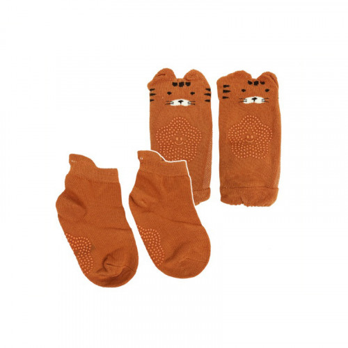 Детский набор наколенники и носки 'Тигр' MGZ-0649(Orange)