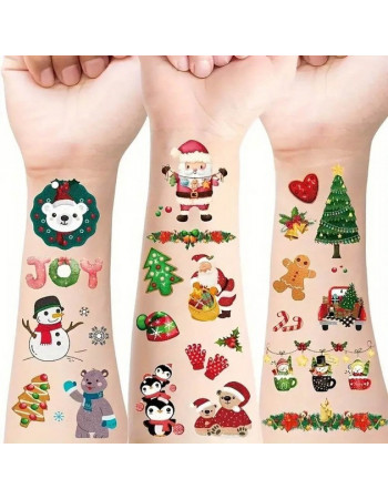 Набор детских временных тату 'Рождество и Новый год № 1' tattoo-mini-set-cmas-30-1