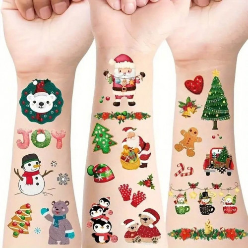 Набор детских временных тату 'Рождество и Новый год № 1' tattoo-mini-set-cmas-30-1