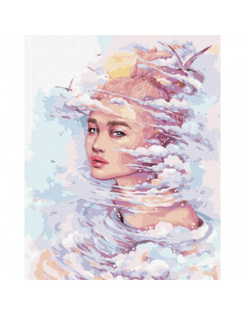 Картина по номерам 'Мечтательные мысли' ©lesya_nedzelska_art Идейка KHO4972 40х50 см
