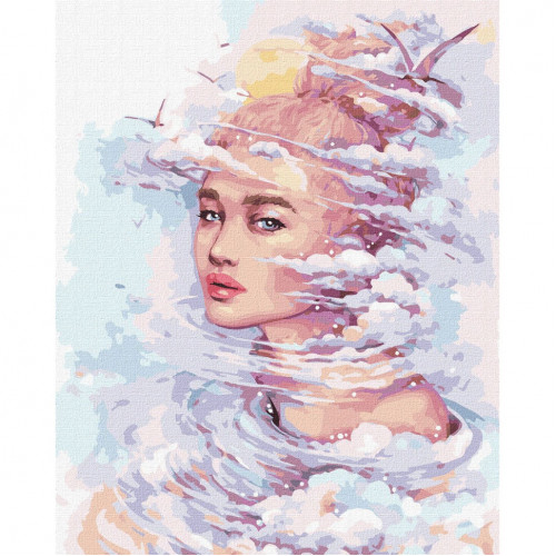 Картина по номерам 'Мечтательные мысли' ©lesya_nedzelska_art Идейка KHO4972 40х50 см