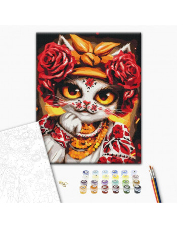 Картина по номерам 'Кошка Роза' © Марианна Пащук Brushme BS53351 40х50 см