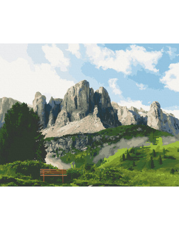 Картина по номерам. Art Craft 'Доломитовые Альпы' 40х50 см 10555-AC