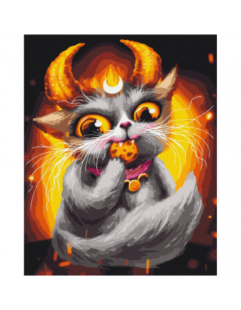 Картина по номерам 'Котик Телец' ©Марианна Пащук BS54080, 40x50 см