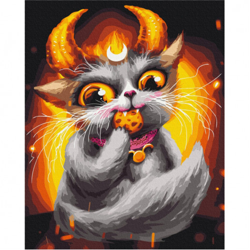 Картина по номерам 'Котик Телец' ©Марианна Пащук BS54080, 40x50 см