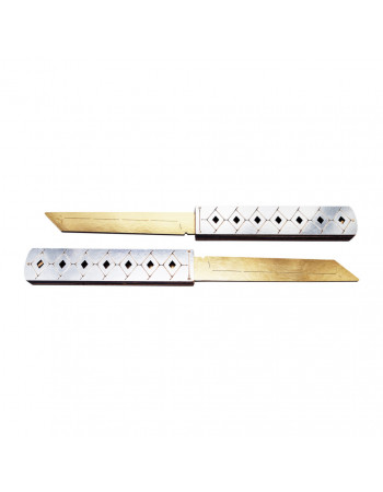 Деревянный сувенирный нож «DOUBLE TANTO SILVER» DTAN-S