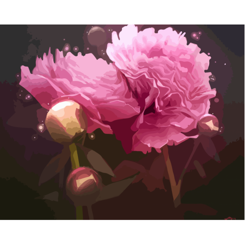 Картина по номерам. Art Craft  'Магические пионы' 40*50 см 12123-AC