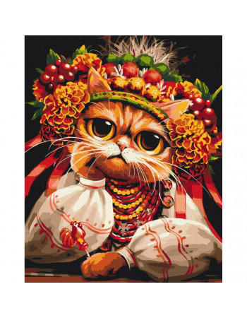 Картина по номерам 'Кошка Журбинка' ©Марианна Пащук BS53871, 40x50 см