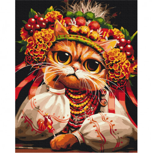 Картина по номерам 'Кошка Журбинка' ©Марианна Пащук BS53871, 40x50 см