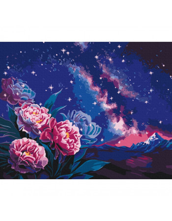Картина по номерам 'Ночные цветы' © Anna Steshenko Brushme BS53563 40х50 см